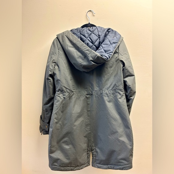 Halogen Green Trench Coat with Quilted Lining - Picture 2 of 4